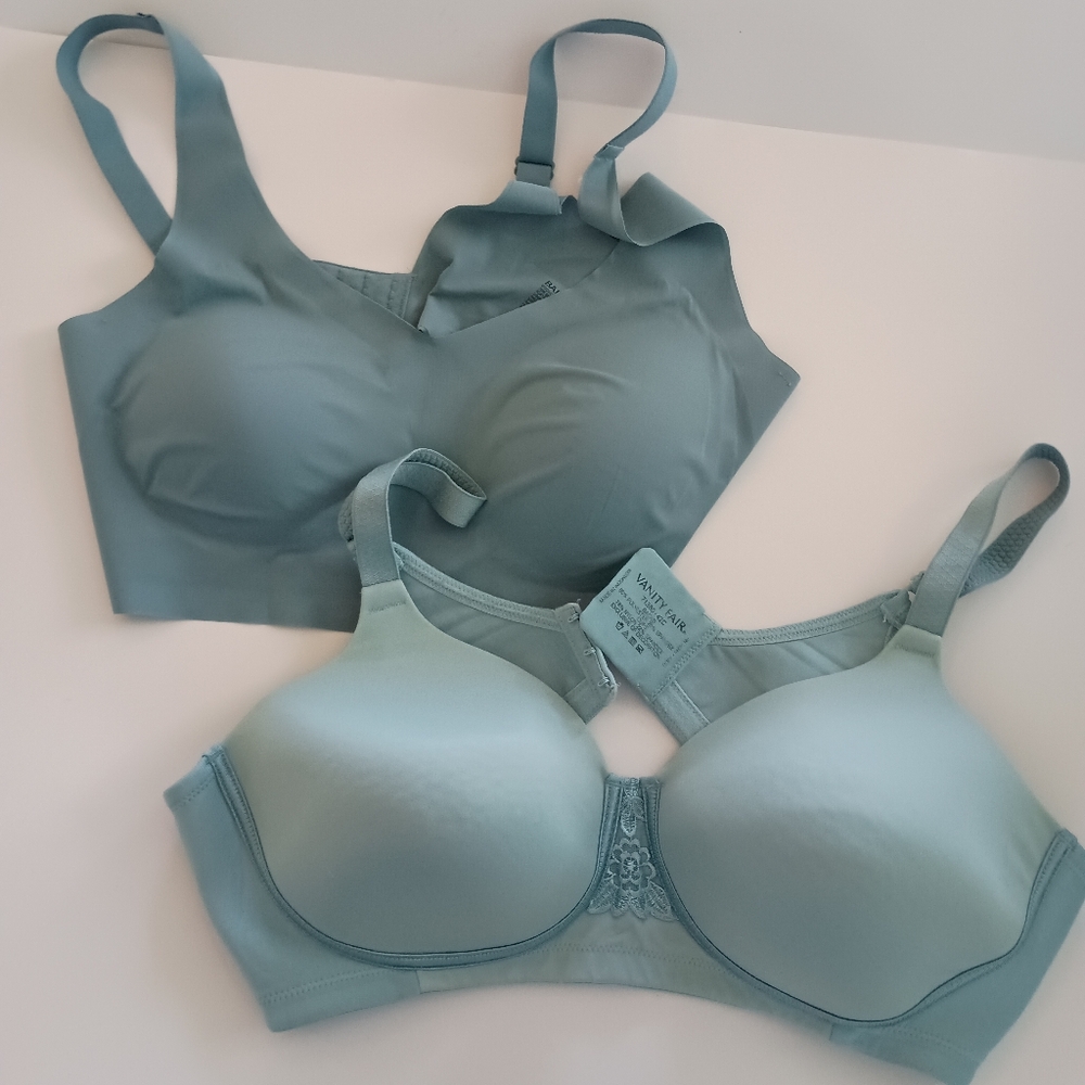 Pretty Blue Vanity Fair 42C Bra with Bonus Bali XL Bra